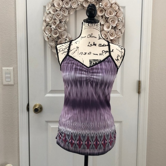 Prana Tops - PrAna pink/purple strappy workout tank